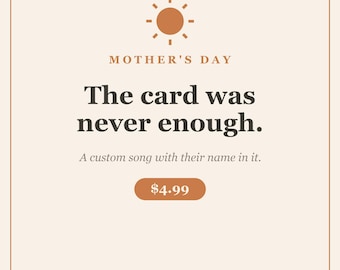 Mother's Day Song | Custom Song for Mom With Her Name | Personalized Gift From Kids MP3
