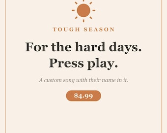 Get Well Song | Custom Encouragement Gift for Hard Times | Personalized Support MP3