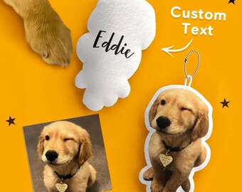 Personalized Pet Pillow Keychain | Custom Pet Photo Keychain | Pet Memorial Gift | Dog Lover Gift |Cat Lover Keepsake |Personalized Pet Gift