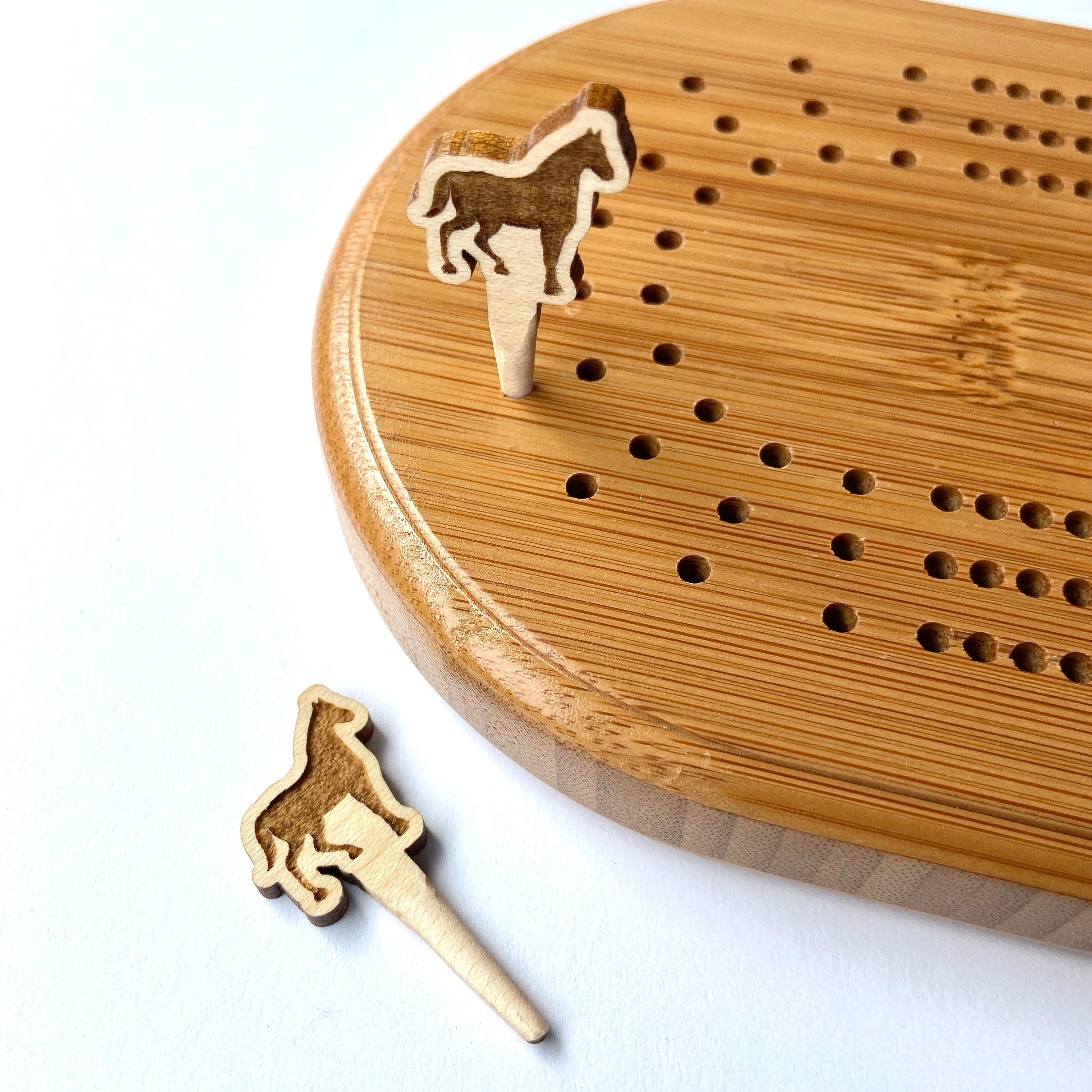 Horse Cribbage Pegs Wooden Custom Cribbage Pegs Set of 2 Etsy