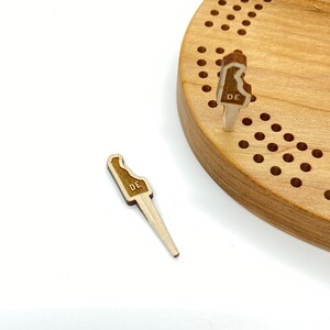 Delaware US State Custom Cribbage Pegs - Jeu de 2 chevilles