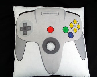 Nintendo 64 game controller pillow plush