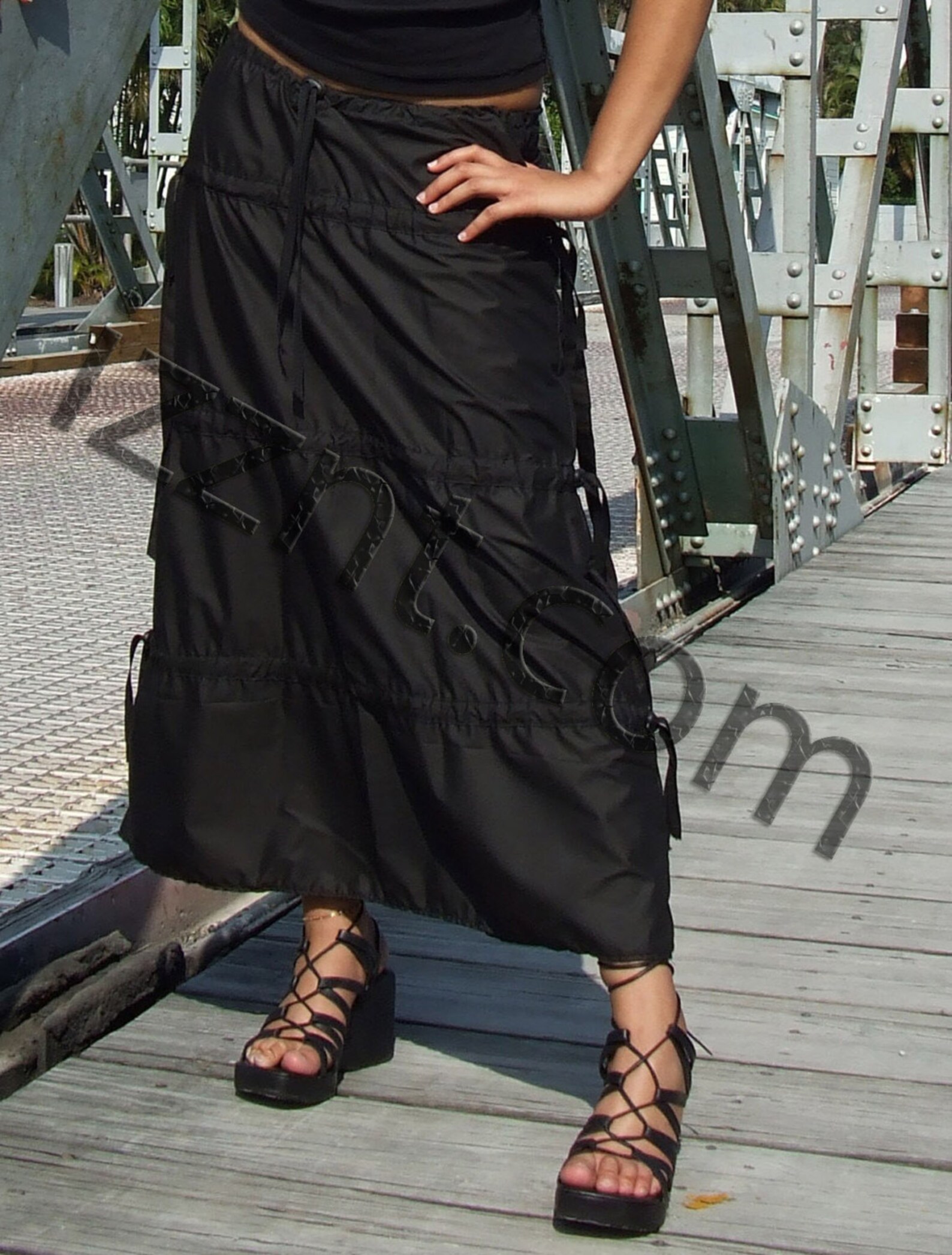 Mallard Parachute Skirt - Black