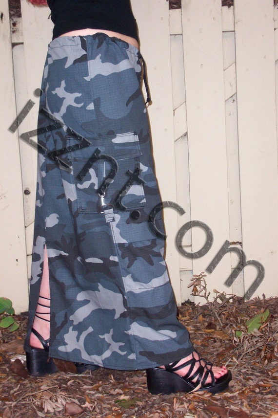 Camo drawstring skirt online