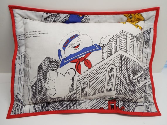 Pillow Vintage Stay Puft Ghostbusters Fleece Back 17 X Etsy