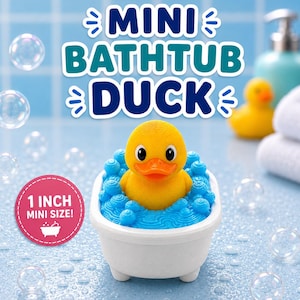 Mini Bathtub Duck | 1 Inch 3D Printed Cruise Ducks, Exclusive Design