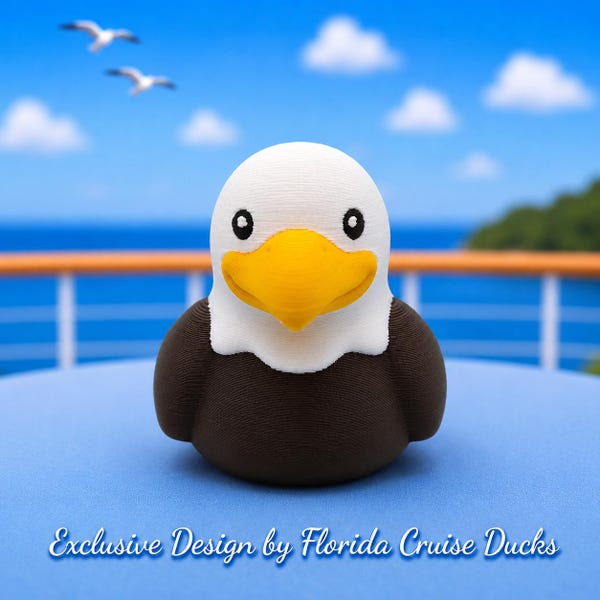 Eagle Duck | Alaska Cruise Duck | 3D Printed Toy