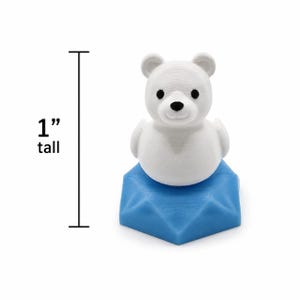 Mini Glow Iceberg Polar Bear Duck – Mini Cruise Ducks – Alaska Theme (1" Tall) image 10