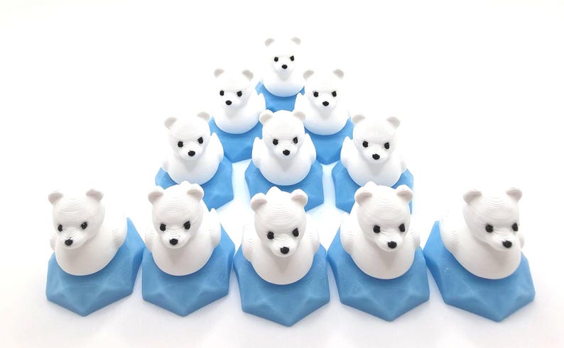 Mini Glow Iceberg Polar Bear Duck – Mini Cruise Ducks – Alaska Theme (1" Tall) image 12