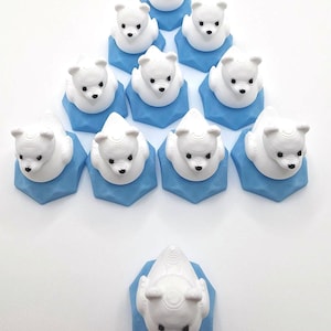 Mini Glow Iceberg Polar Bear Duck – Mini Cruise Ducks – Alaska Theme (1" Tall) image 13