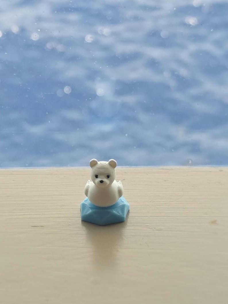 Mini Glow Iceberg Polar Bear Duck – Mini Cruise Ducks – Alaska Theme (1" Tall) image 16