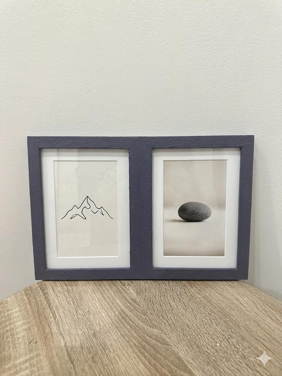 Cadre photo en bois brut de 4 x 6, convient pour les projets