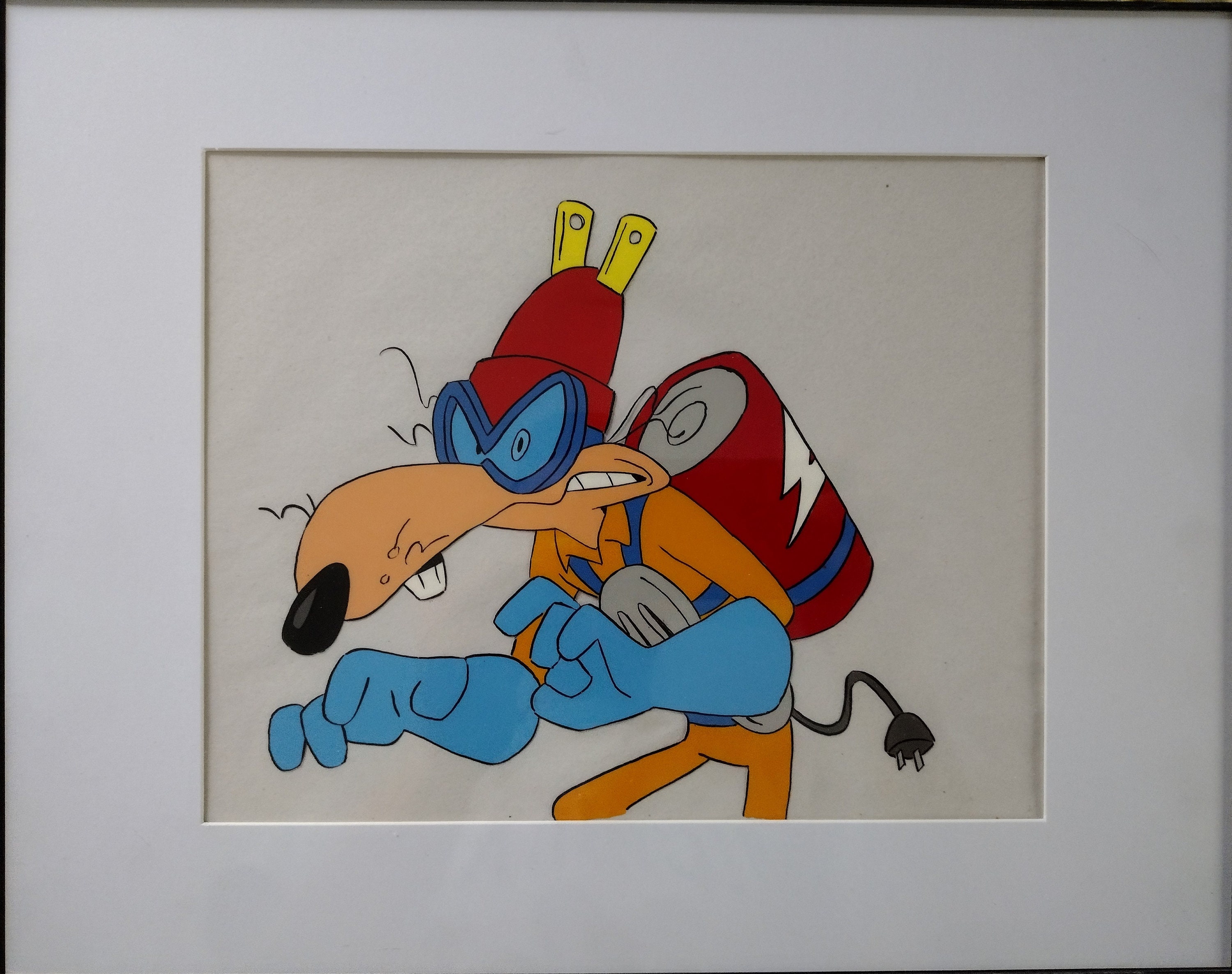 Megavolt Darkwing Duck Ducktales 2017 Custom Animation Cel Etsy