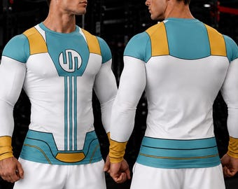 Viltrumite Mark Emperor Invincible Long Sleeve Rash Guard Compression Shirt, Anime Superhero Workout Shirt, Gym Fitness Apparel, Athletic