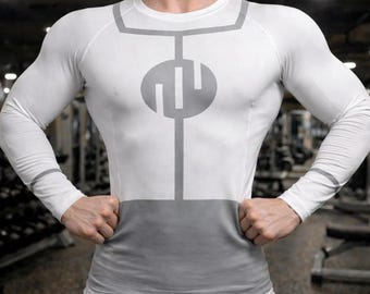 Camiseta de compresión de manga larga Viltrumite Invincible, camiseta de entrenamiento de superhéroe de anime, ropa deportiva para gimnasio, prenda de alto rendimiento atlético.