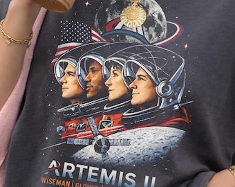 Artemis II 2026 Rocket Launch T-Shirt, Artemis 2 Moon Mission Graphic Tee, Space Exploration Gift, Lunar Journey Shirt for Space Fans