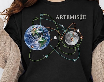 Artemis II 2026 Rocket Launch T Shirt, Moon Mission Tee, Space Exploration Shirt, NASA Inspired Gift, Science Lover Tee