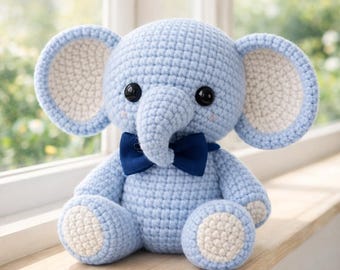 Amigurumi Elephant Plush Toy Pattern PDF | Crochet Elephant Pattern | Cute Baby Gift Idea