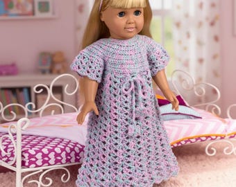 Doll Crochet Dress Pattern, American Doll Outfit PDF, Lacy Doll Dress Pattern, Handmade Doll Clothes, Beginner Friendly Crochet Pattern