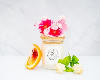 7 oz. Custom Soy Candle Bamboo Lid