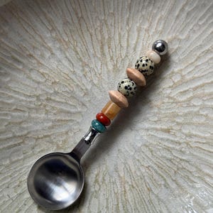 Handmade Gemstone Spoon - Custom Beaded Spoon - Cuillère Pierre Naturel - Gift - Idée Cadeau - Cuillère Personnalisée