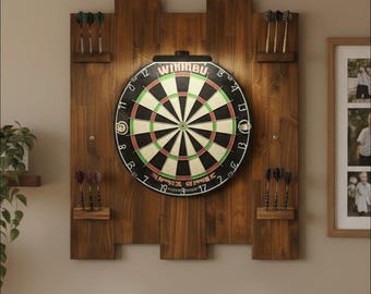 The Pub Custom Dartboard Cabinet Set - Etsy