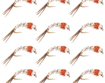 Ninfa atrayente para pesca con mosca Lightning Bug – Tamaño 16, paquete de 12 unidades