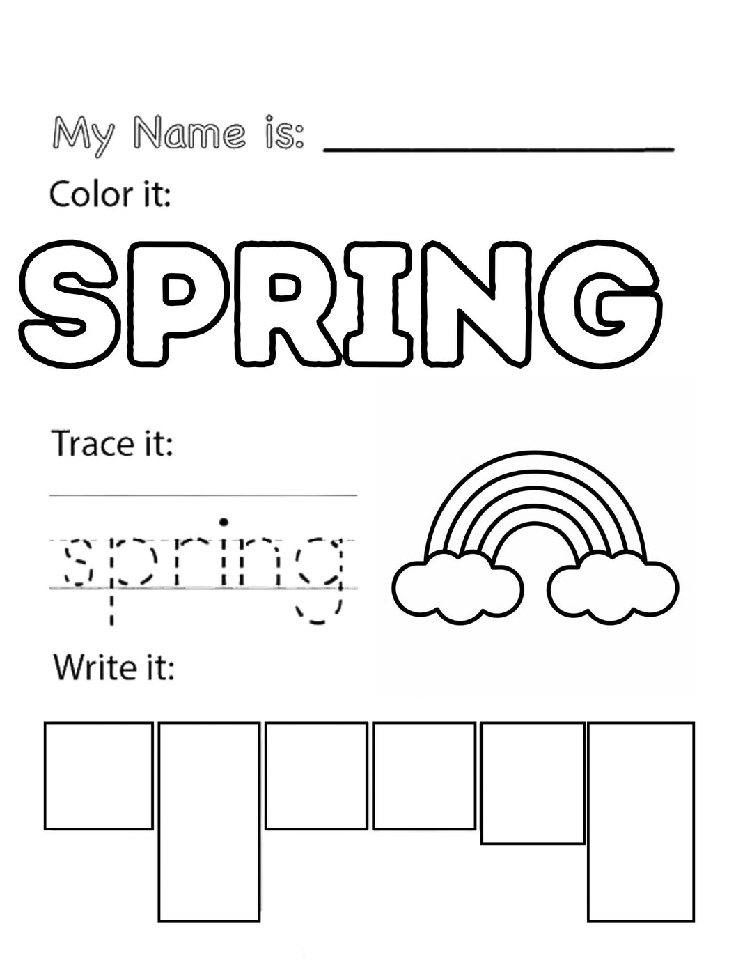 Spring Outing Timetable Worksheet Png Spring Activity Sheets Pack| Printable Learning Activities| Practice ...