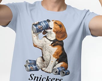 Camiseta personalizada de cerveza para perros, regalo divertido para dueños de perros, raza personalizable.