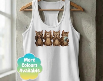 Cat No Evil Vest Top/Racerback