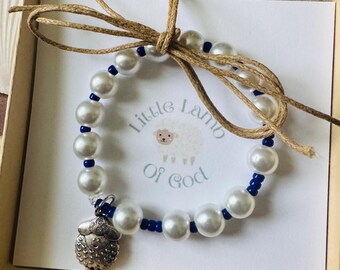 Little Lamb Rosary Bracelet