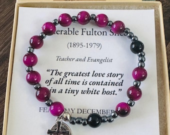 Fulton Sheen Rosary Bracelet