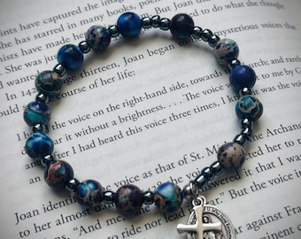 Saint Joan of Arc Rosary Bracelet