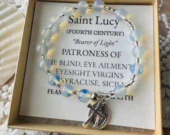 Saint Lucy Rosary Bracelet