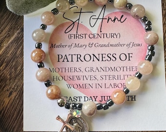Saint Anne Rosary Bracelet