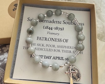 Saint Bernadette Rosary Bracelet
