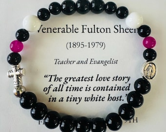 Fulton Sheen Rosary Bracelet