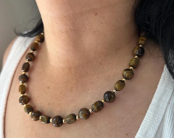Statement Necklace (Natural Stones & Handmade)