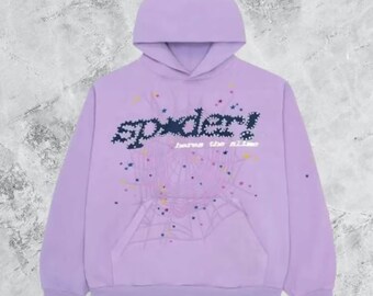 Sp5der Hoodie Streetwear Sweatshirt || Stor Spider Web Hoodie || Unisex Hiphop Modetröja