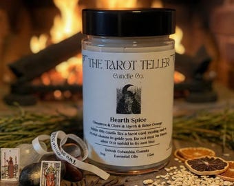 Tarot Reveal Candle Hearth Spice