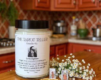 Tarot Reveal Candle- Lemongrass