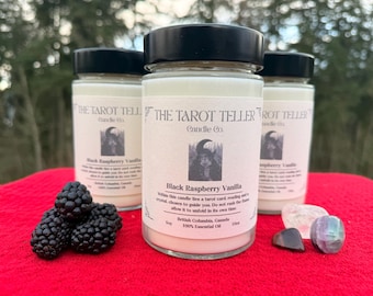 Tarot Reveal Candle Black Raspberry Vanilla