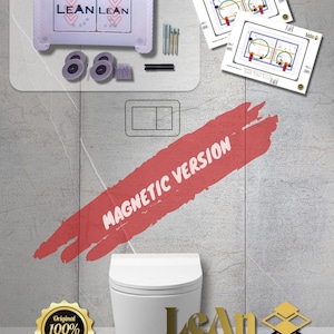 Hidden magnetic flush button for universal installation under tiles