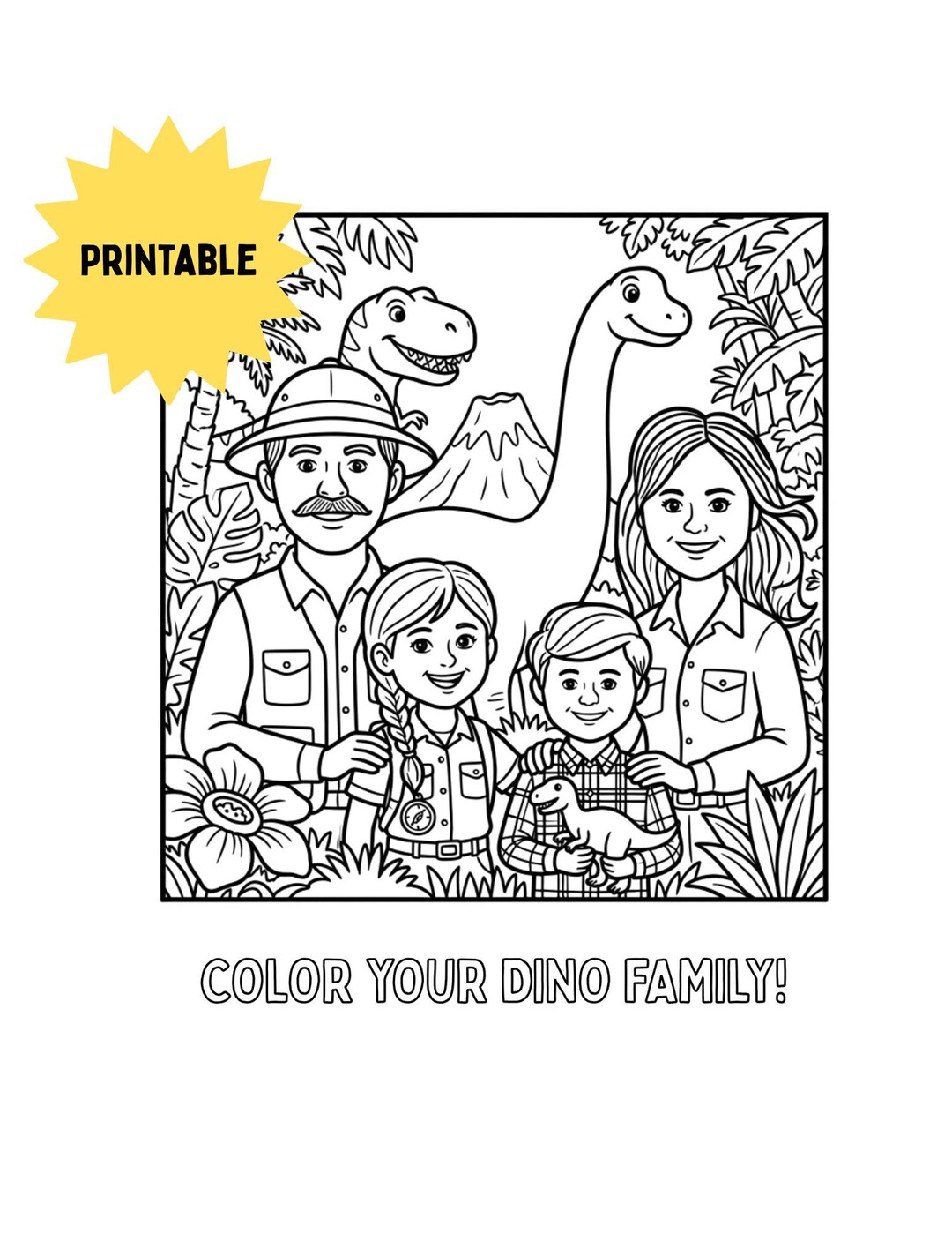 Printable Dinosaur ABC Coloring Book, Kids A-Z Dino Activity Pages ...