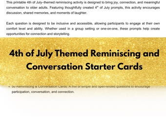 高齢者向け7月4日思い出カード｜認知症の方にも優しい会話のきっかけ（印刷可能なアクティビティ）