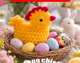 DIGITAAL PATROON gehaakt crème kuiken gezellig