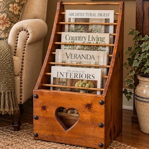 Vintage Magazine Rack - Etsy