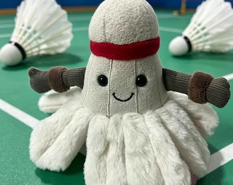 Pelúcia de peteca Jellycat Amuseable – Pingente de peteca para bolsa, presente fofo.