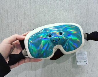 Óculos de esqui de pelúcia da Jellycat Amuseables, óculos de esqui fofos para esportes de inverno, presente original para amantes de esqui e neve.