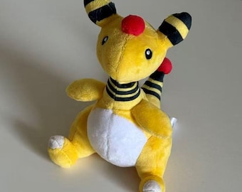 Brinquedo de Pelúcia Ampharos, Bichinho de Pelúcia Elétrico Fofo, Item de Colecionador para Fãs